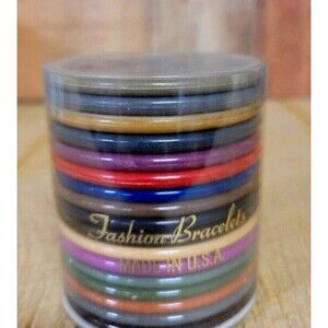 70' New Old Stock Lucite Fashion Bracelets a total of 17.  NWOT. Made in USA